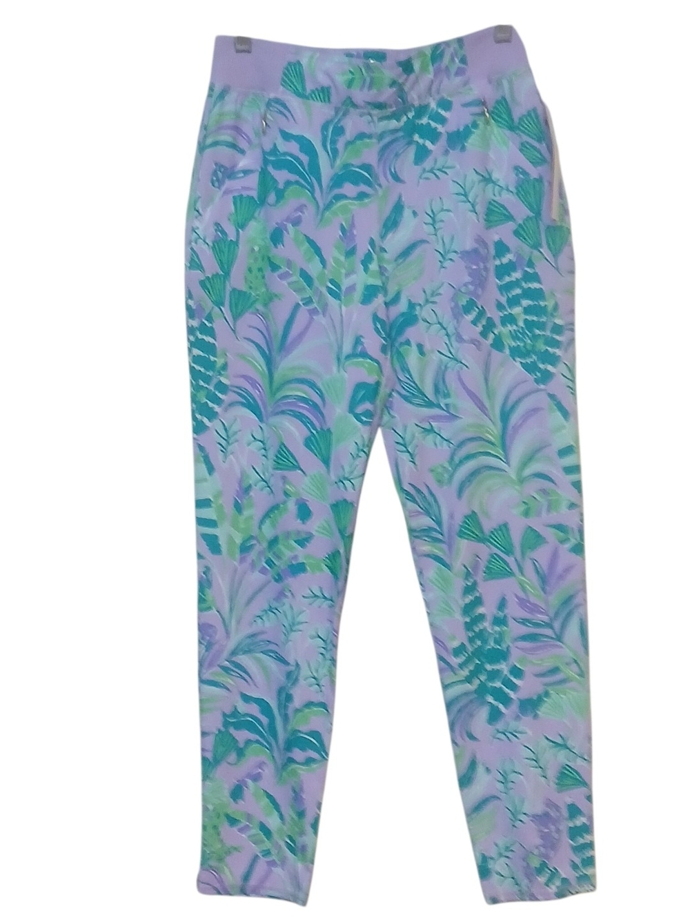 Lilly Pulitzer - NWT. Zippered Pockets, Woven, Elastic Waist, Tropical Floral... - Picture 3 of 11